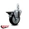 Service Caster 4'' Black Polyurethane Wheel Swivel 3/4'' Square Stem Caster with Brake SCC-SQ20S414-PPUB-BLK-PLB-34 - alternate 2